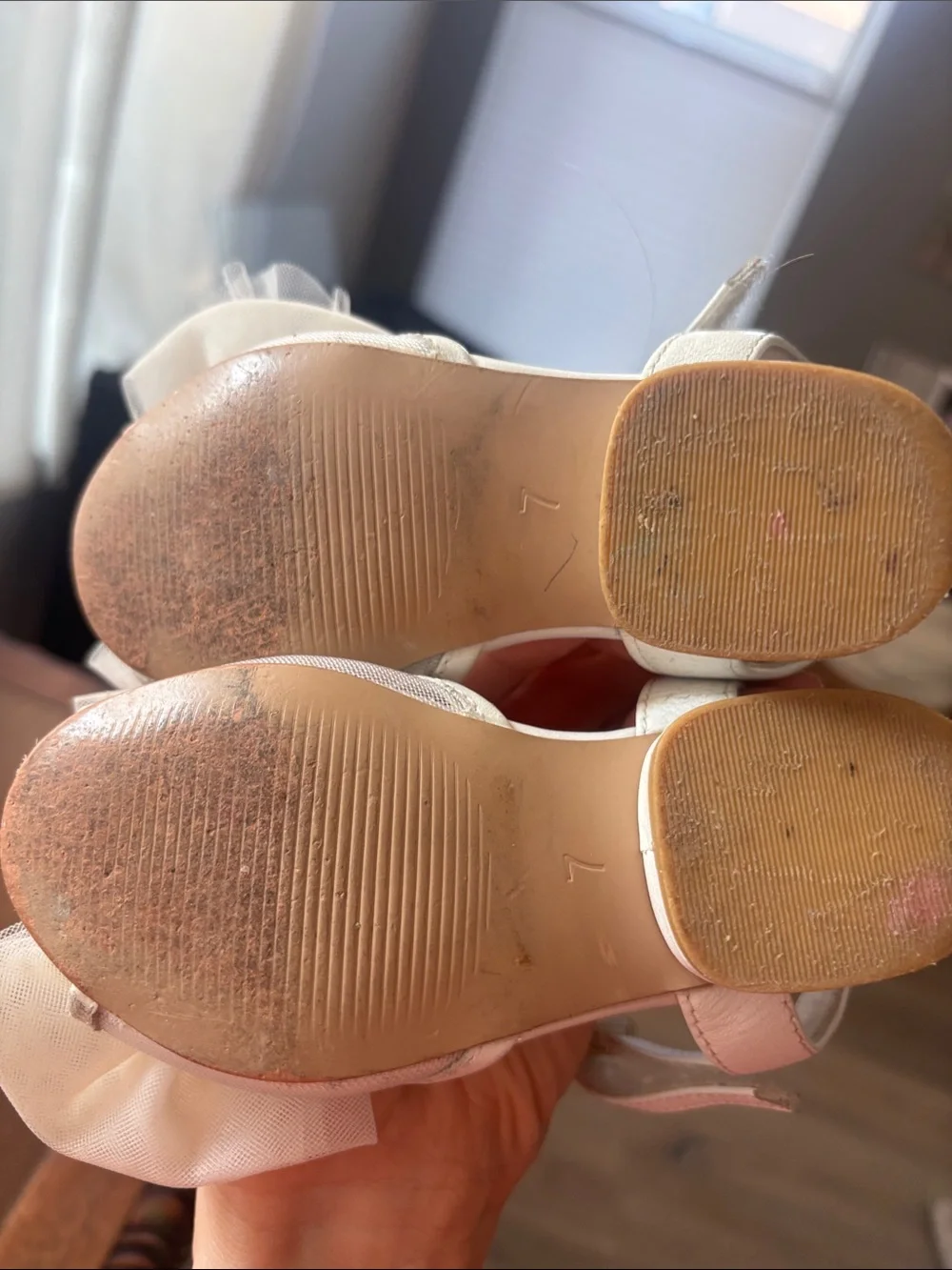 Ivy City Co Ivory Tulle Bow Kids Sandals